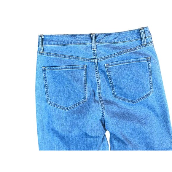 Code Bleu High Rise Classic Crop Frayed Hem Jeans Size 8P - Picture 4 of 6